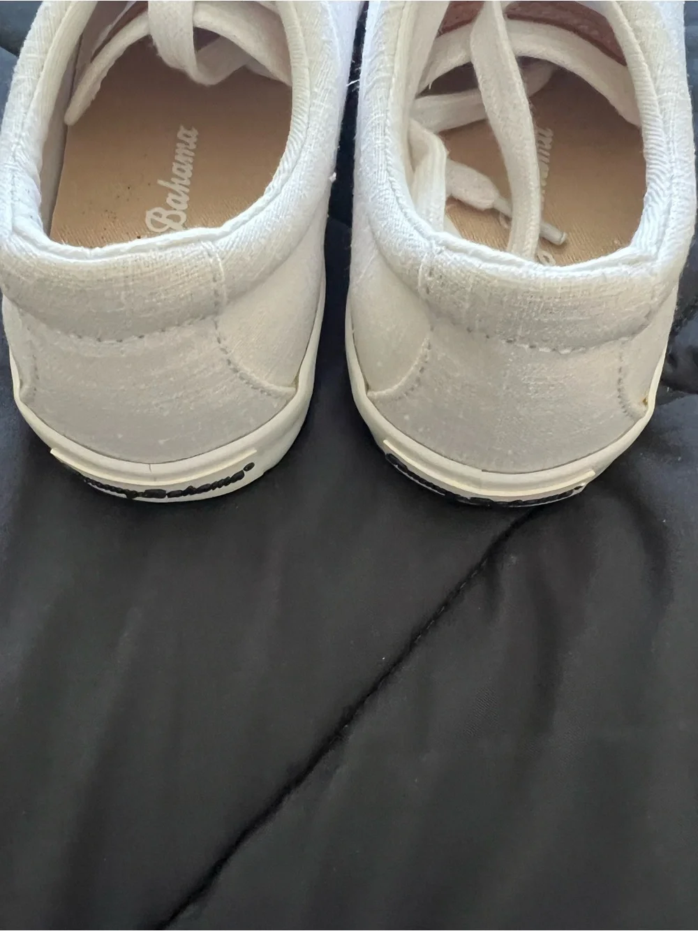 Tommy Bahama Women's White Canvas Low-Top Sneakers